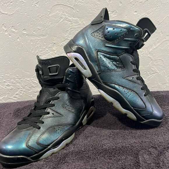 🔥🏀 Nike Air Jordan VI 6 Retro All Star Chameleon Metallic 2016 - Sz 11.5 - EUC - Picture 2 of 11